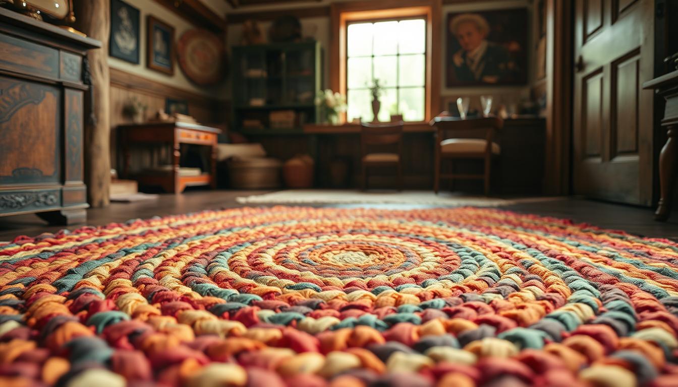 what is a braided rag rug