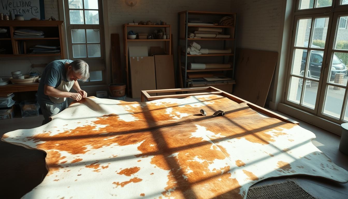 how to make Cowhide Rug