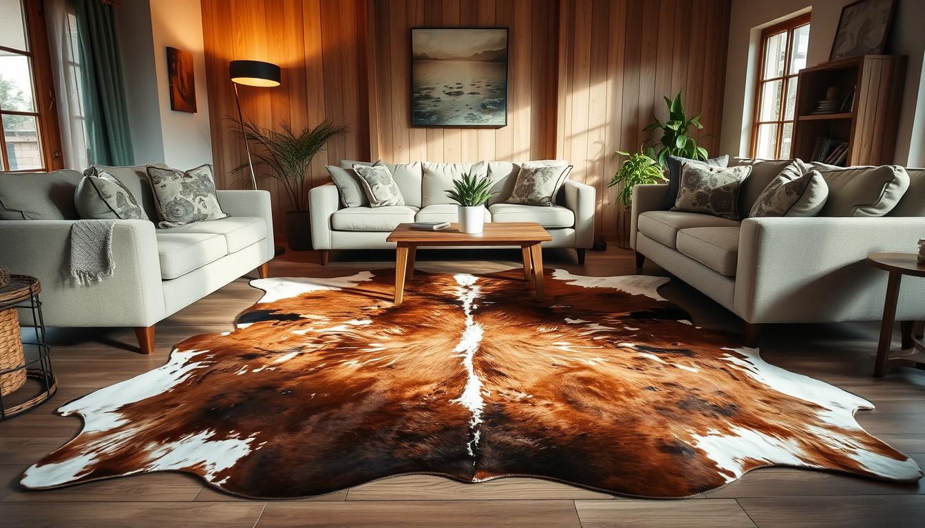 what is cowhide rug