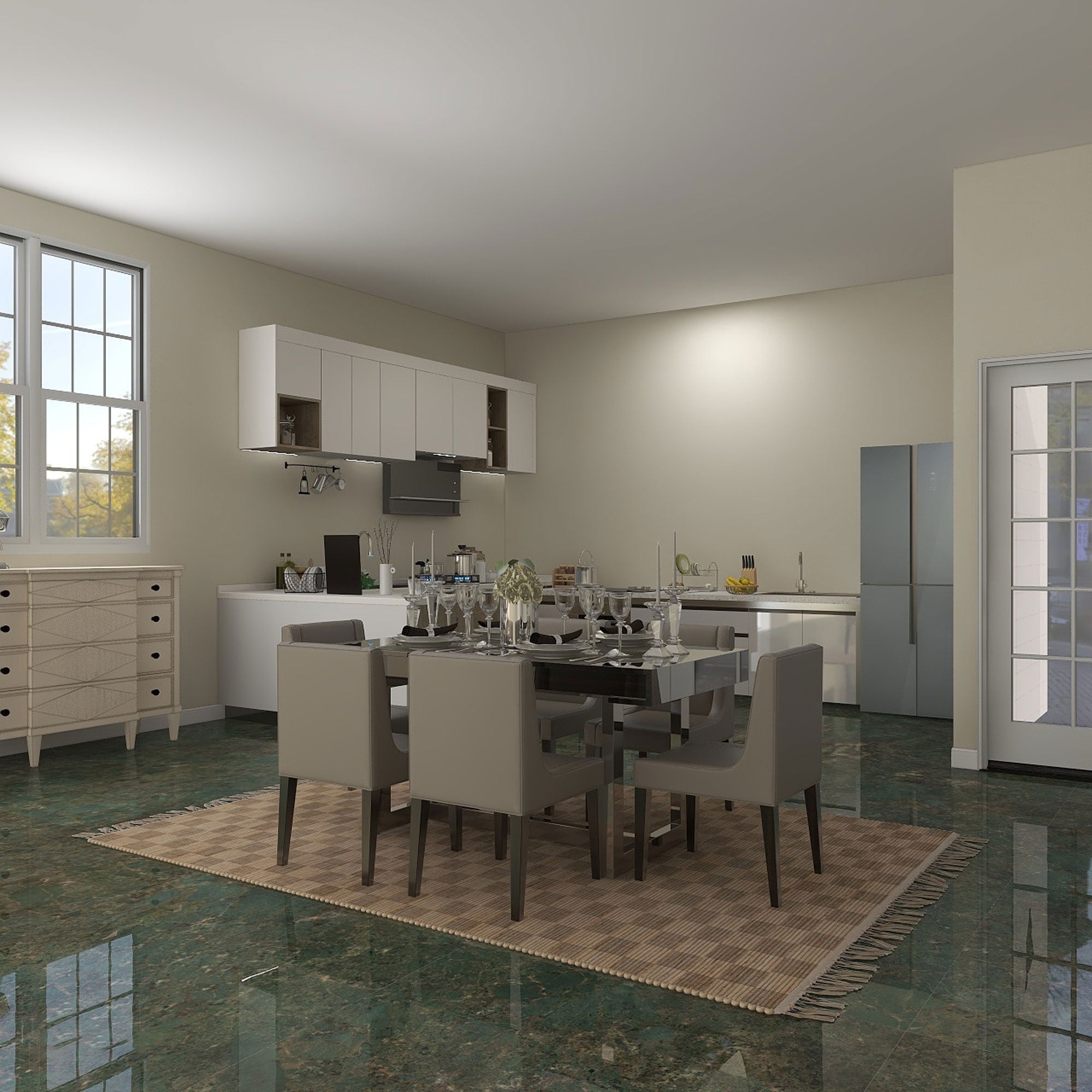 Elegant dining room rug for a stylish and inviting dining area