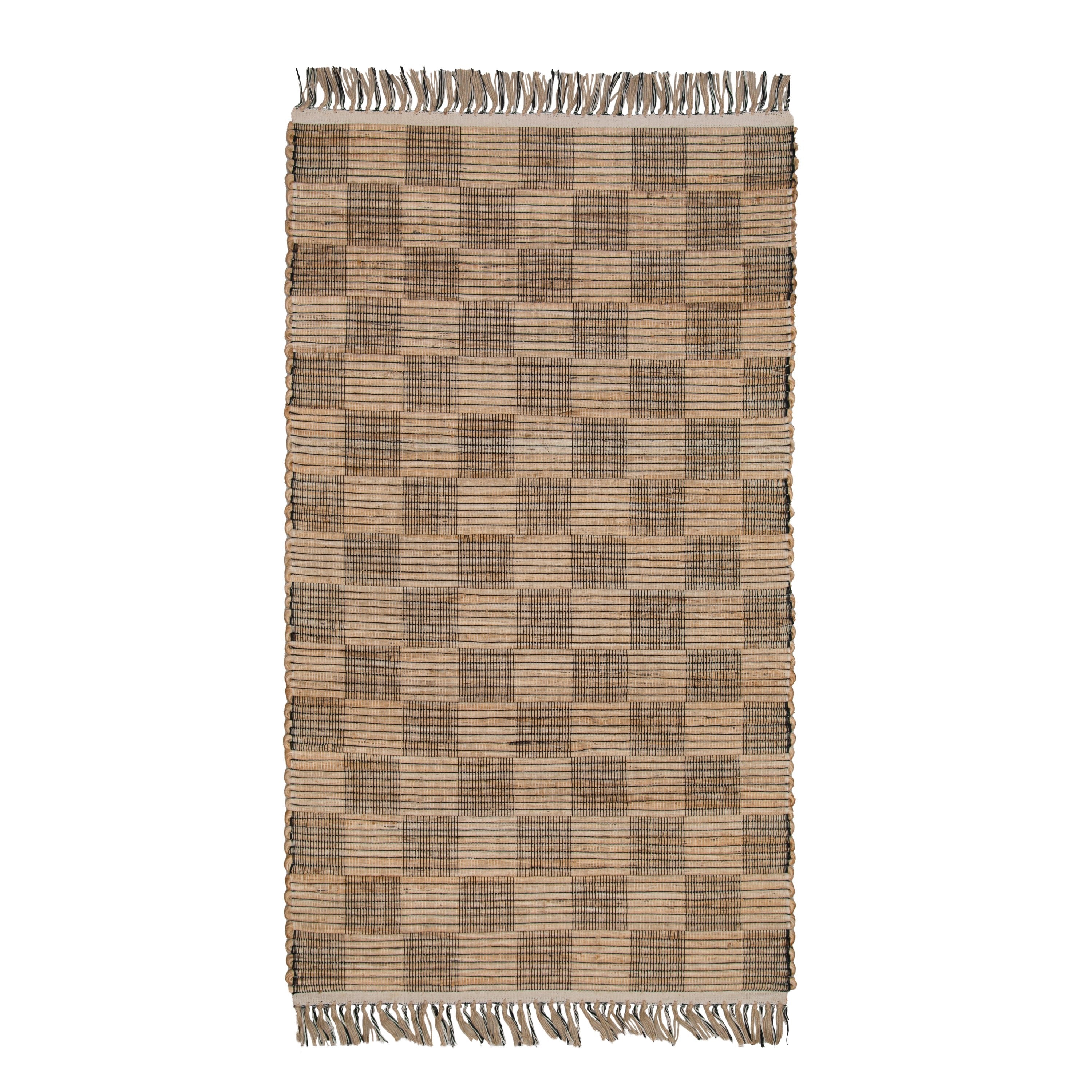 ECO Chic Checker jute rug 5x8 FT Eco Crave