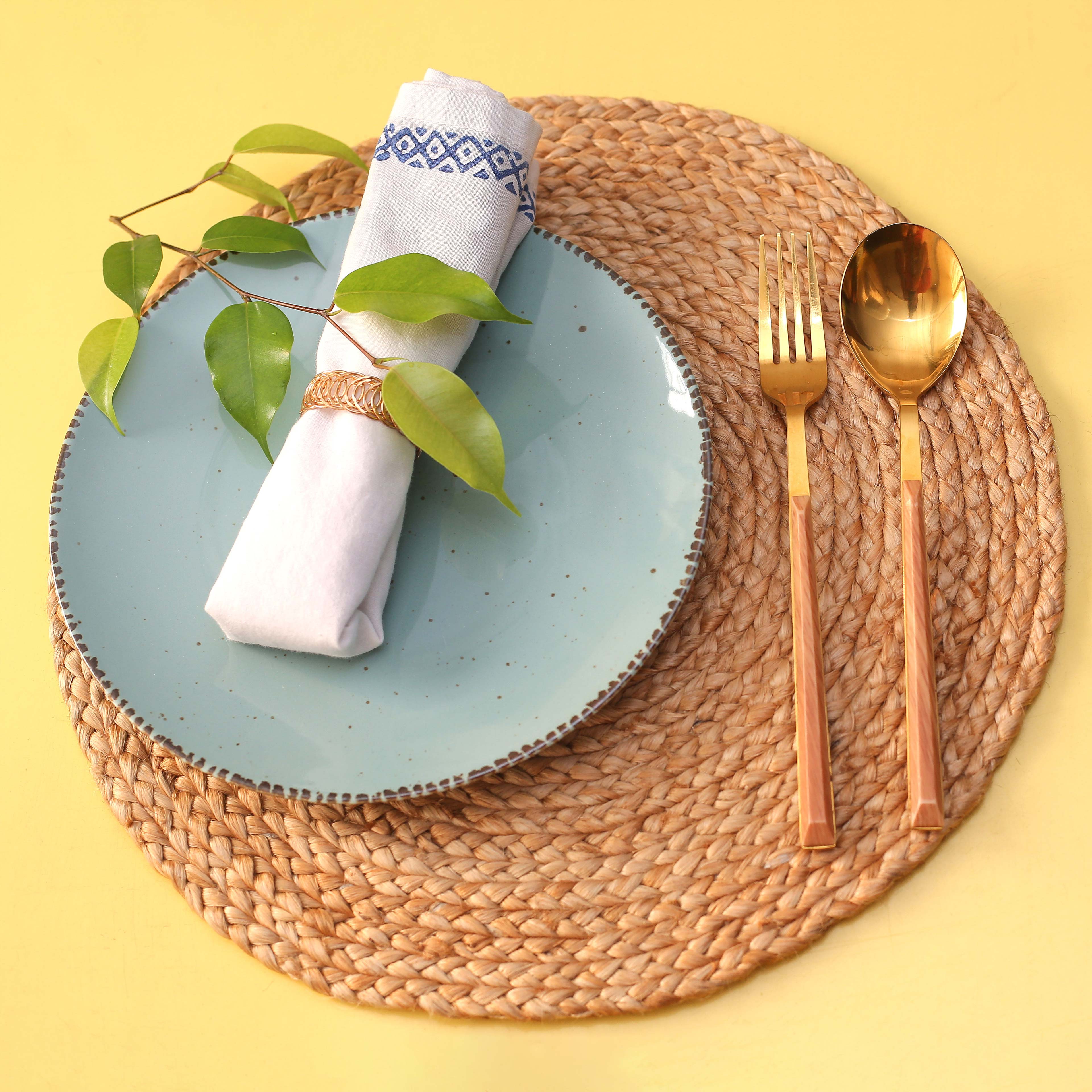 ECO Crave Classic braided Dining place mat | Set of 06 Eco Crave