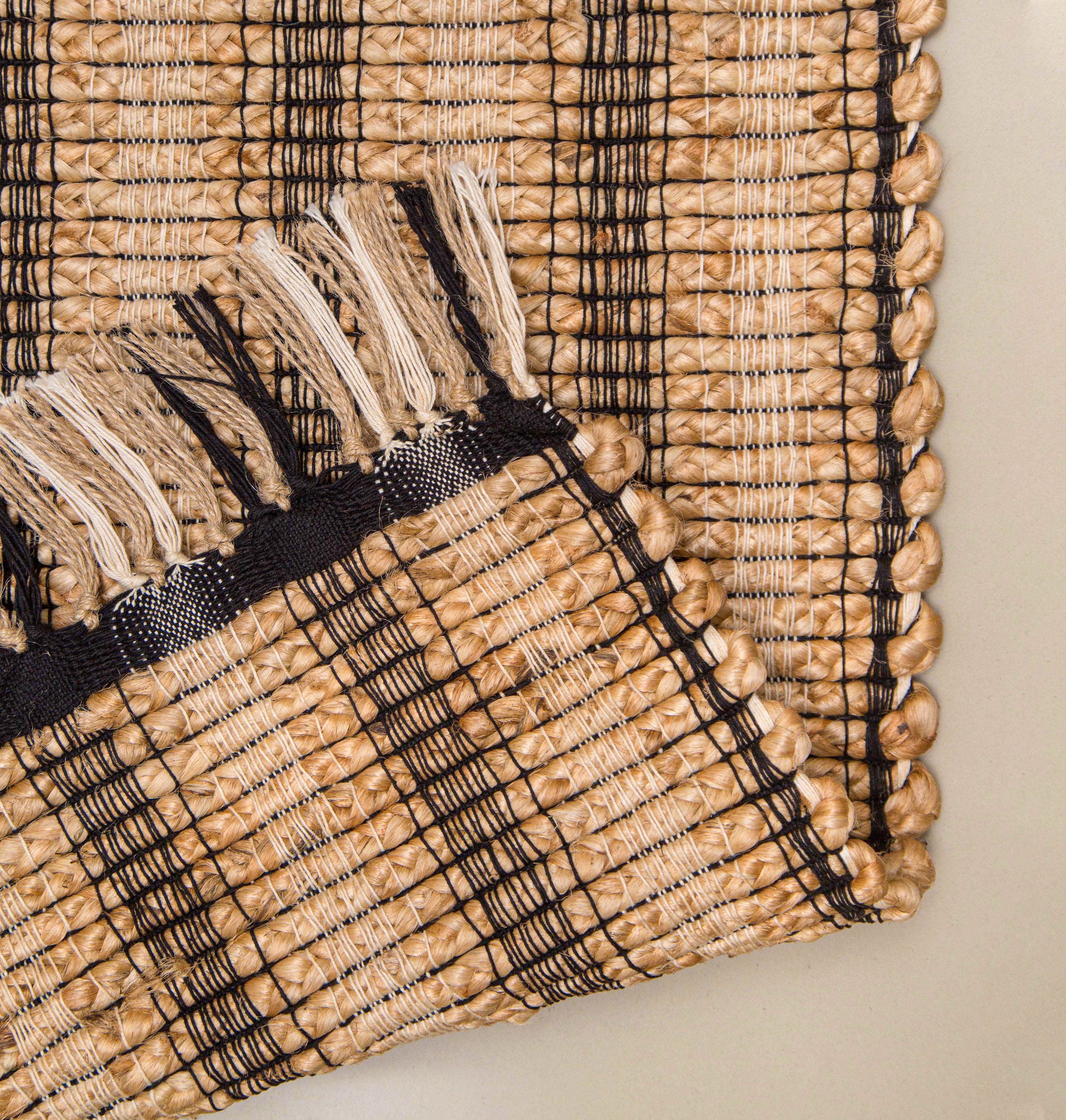 ECO Crave Zebra Zenith Braided Rug 2.6x8 FT Eco Crave