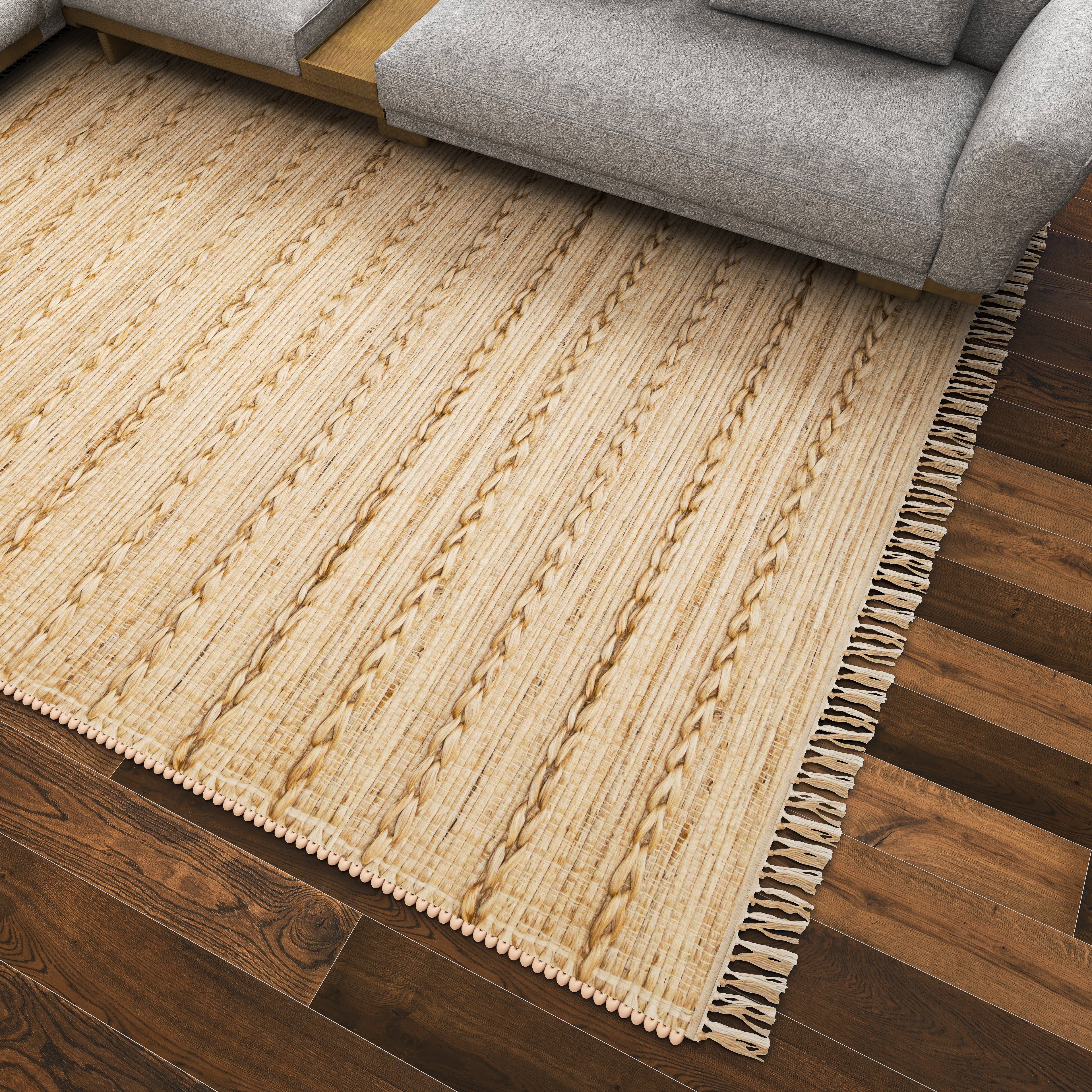 ECO Crave Braided Sunshine jute Rug 9x12 FT Eco Crave