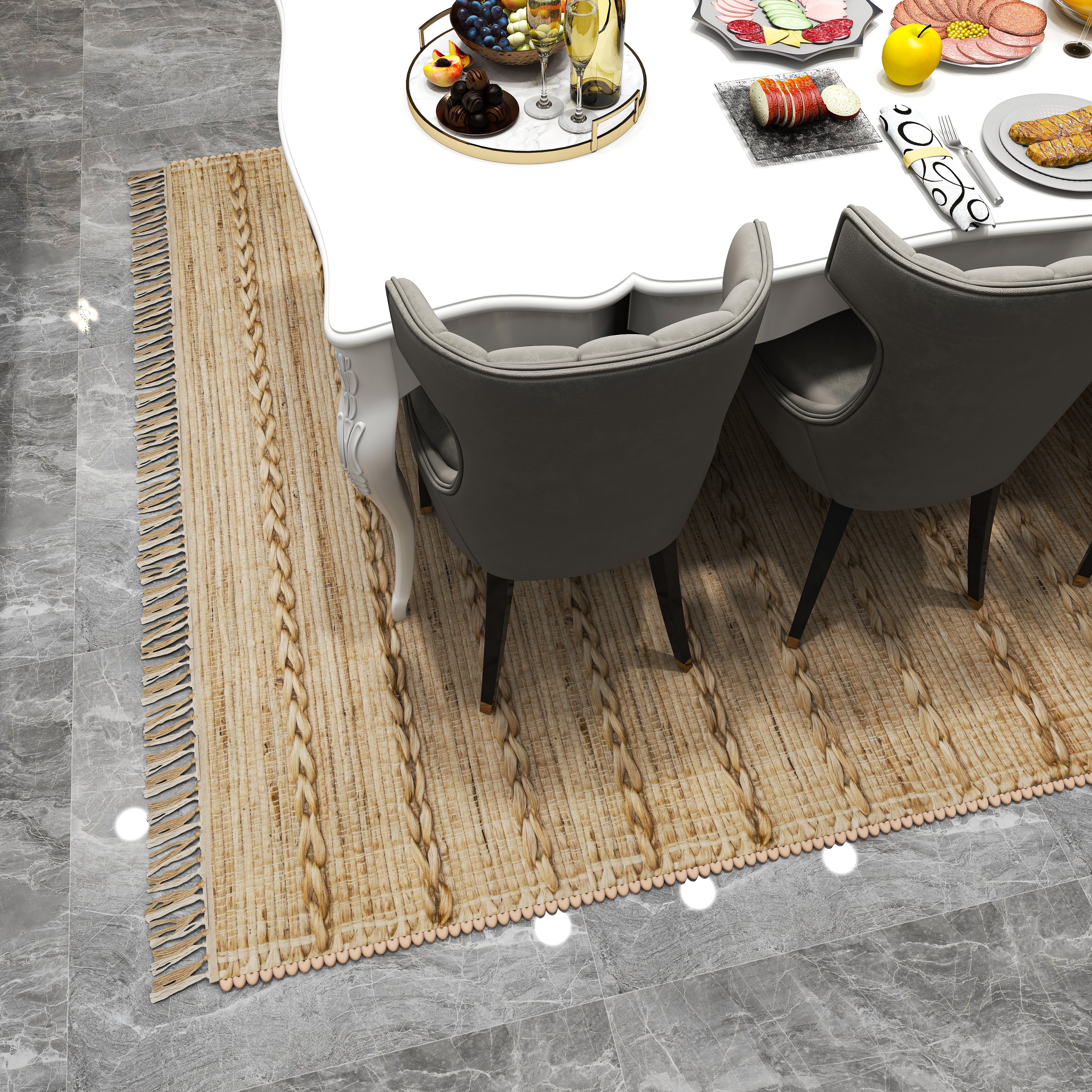 ECO Crave Braided Sunshine jute Rug 9x12 FT Eco Crave
