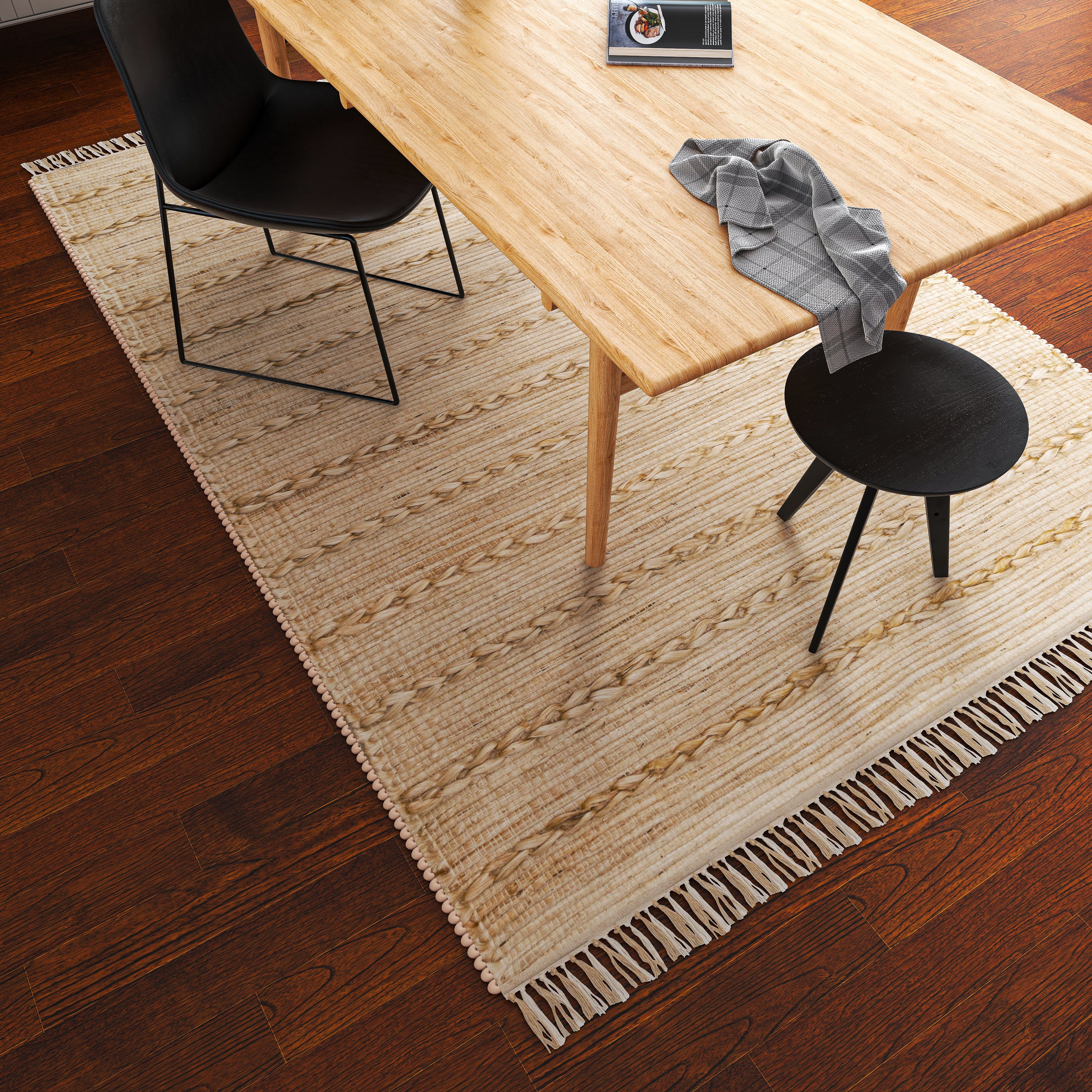 ECO Crave Braided Sunshine jute Rug 9x12 FT Eco Crave