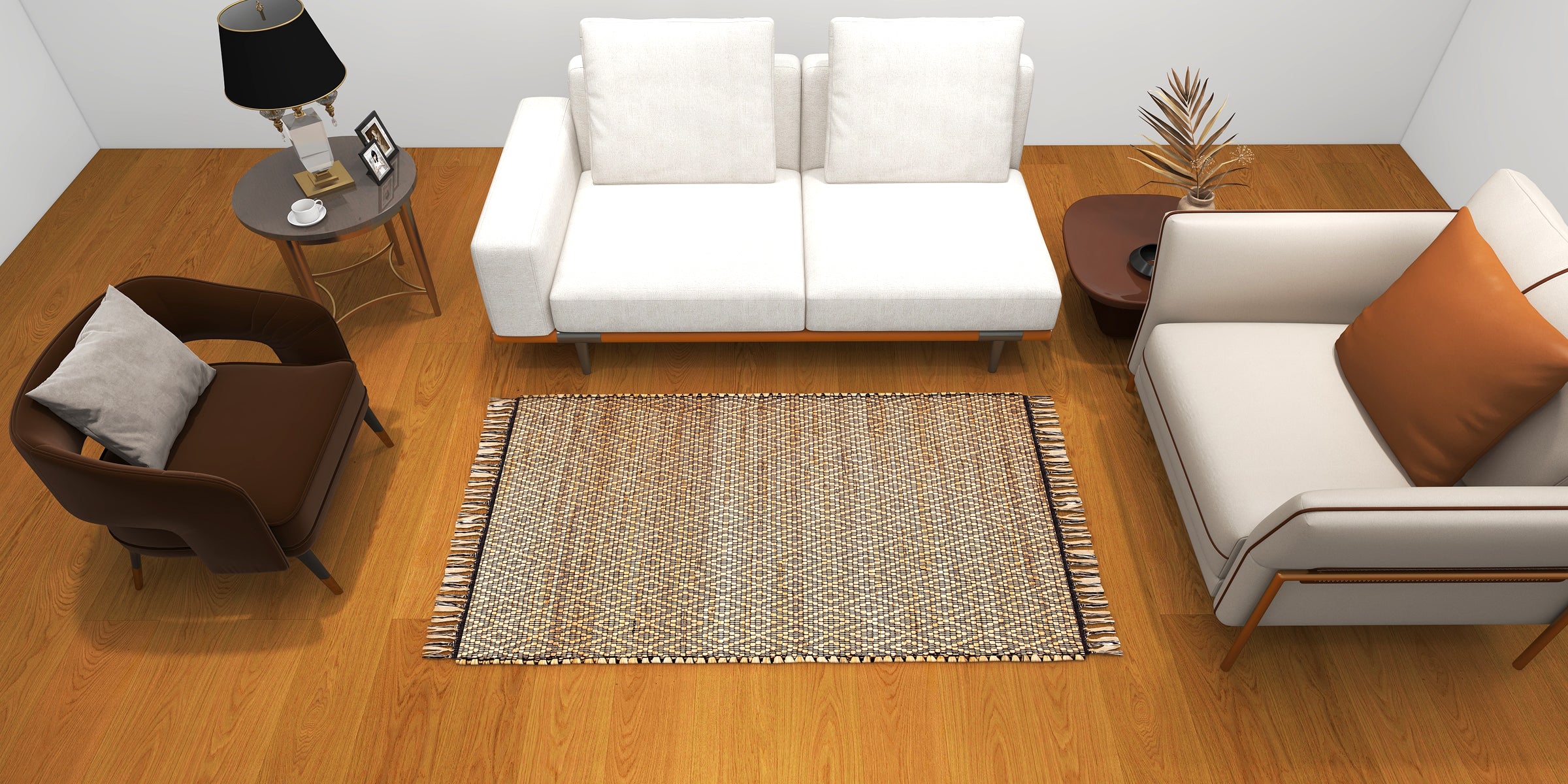 ECO Crave Jute Jewel Mat adding natural elegance to any room decor