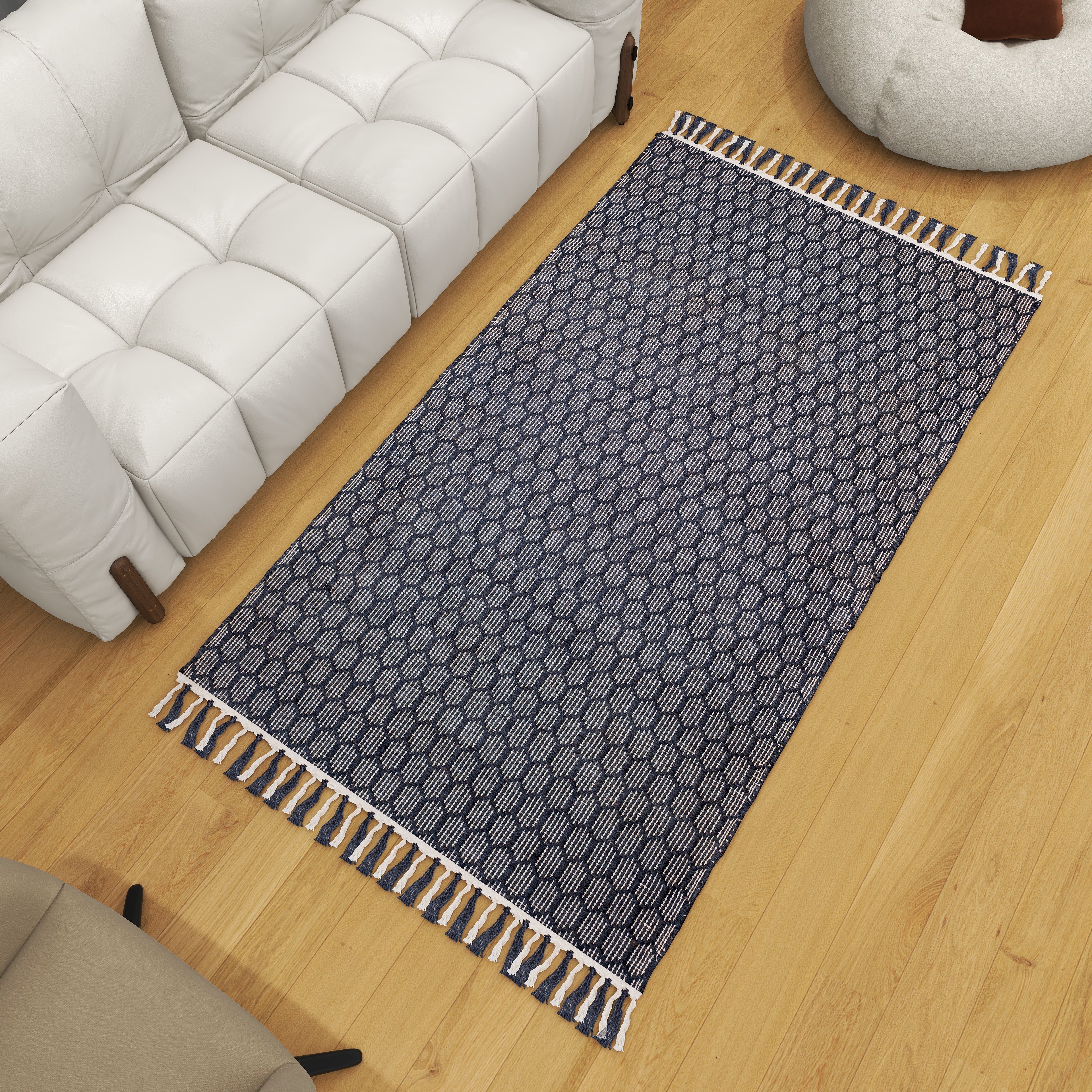 ECO Crave Beehive Weave Jute twine Mat 3x5 FT Eco Crave