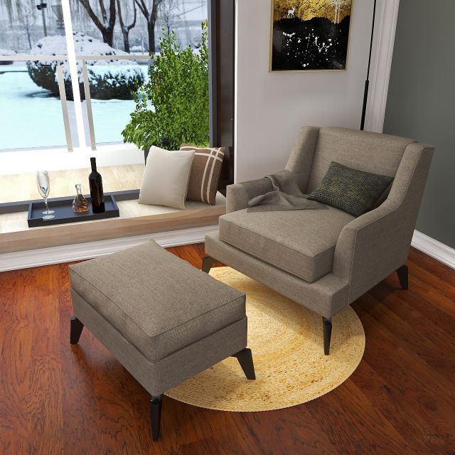 4 ft roung rug on a sofa