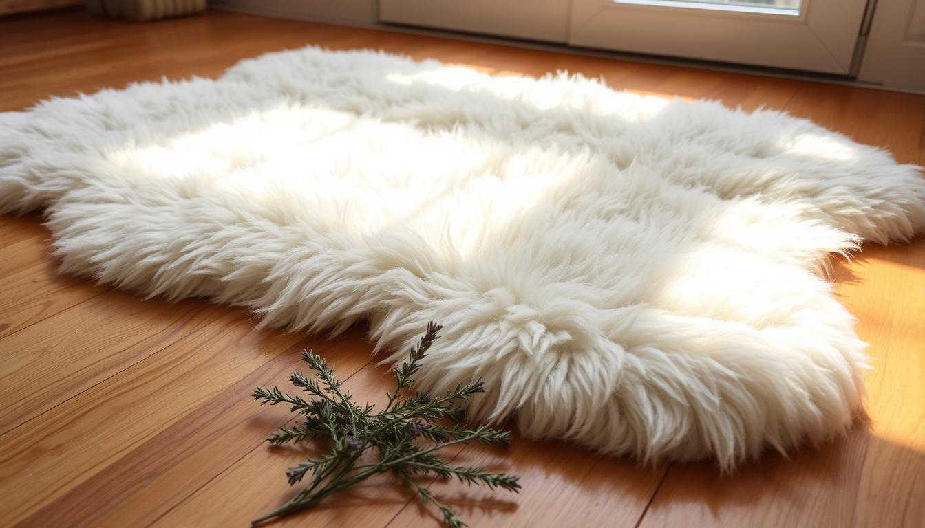 Sheepskin rug smell