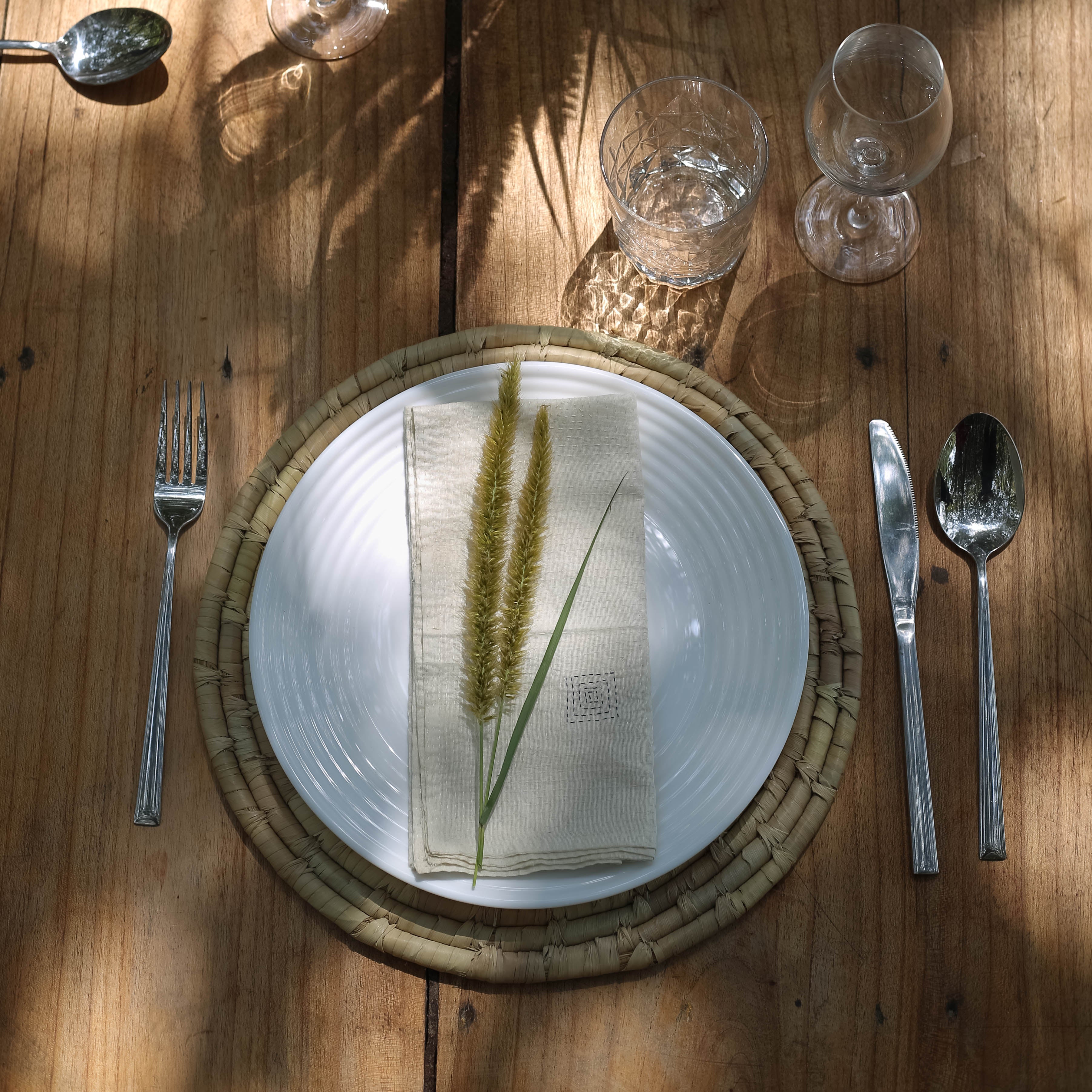 Date Leaf Table Placemat | Set of 02 Eco Crave