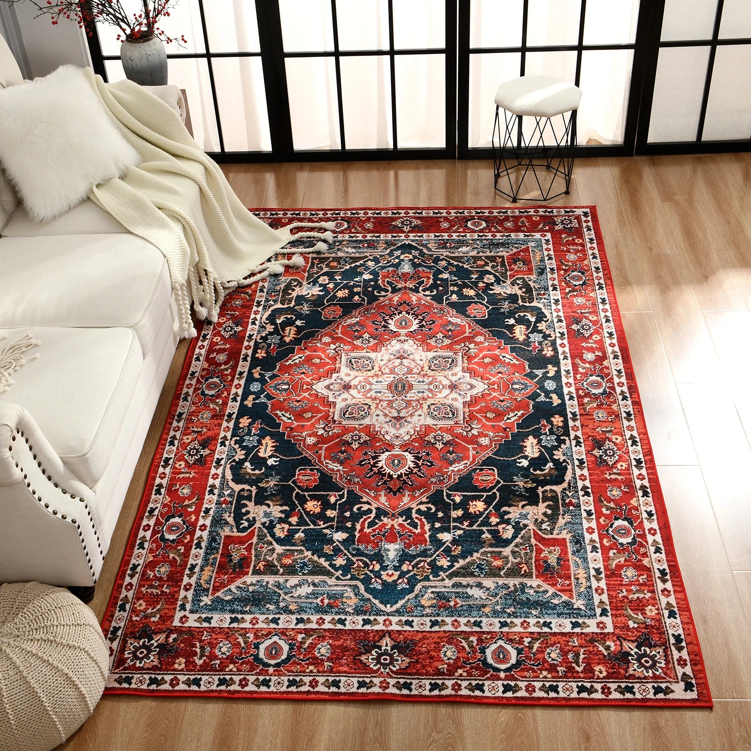 Turkish Persian Living Room Bedside Bedroom Vintage Large Rugs