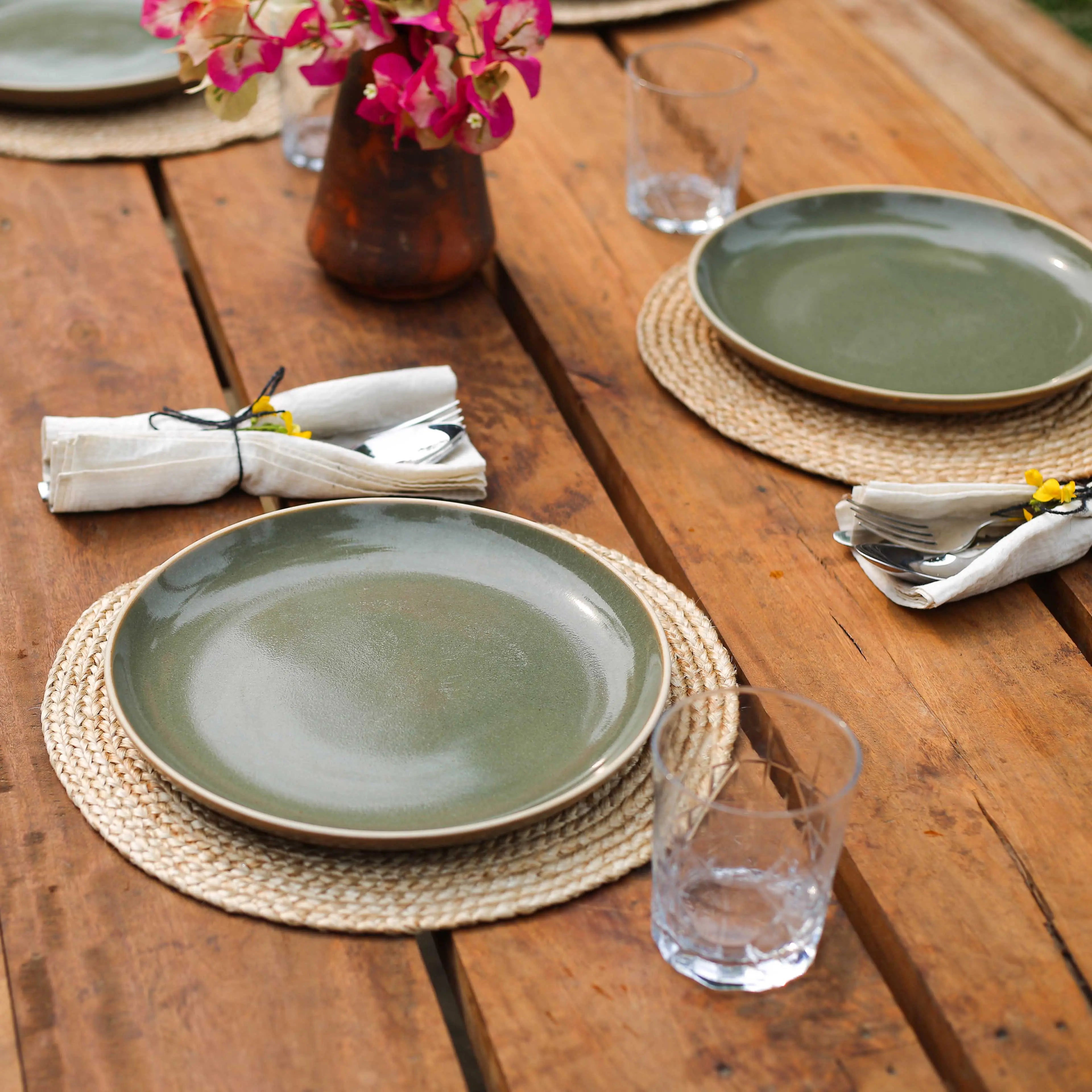 ECO Crave Classic braided Dining place mat | Set of 12 Eco Crave