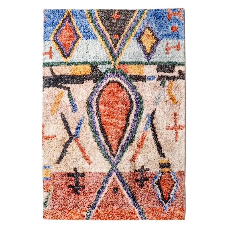 Bohemian Nordic Carpet Bedroom Rug - Moroccan Decor