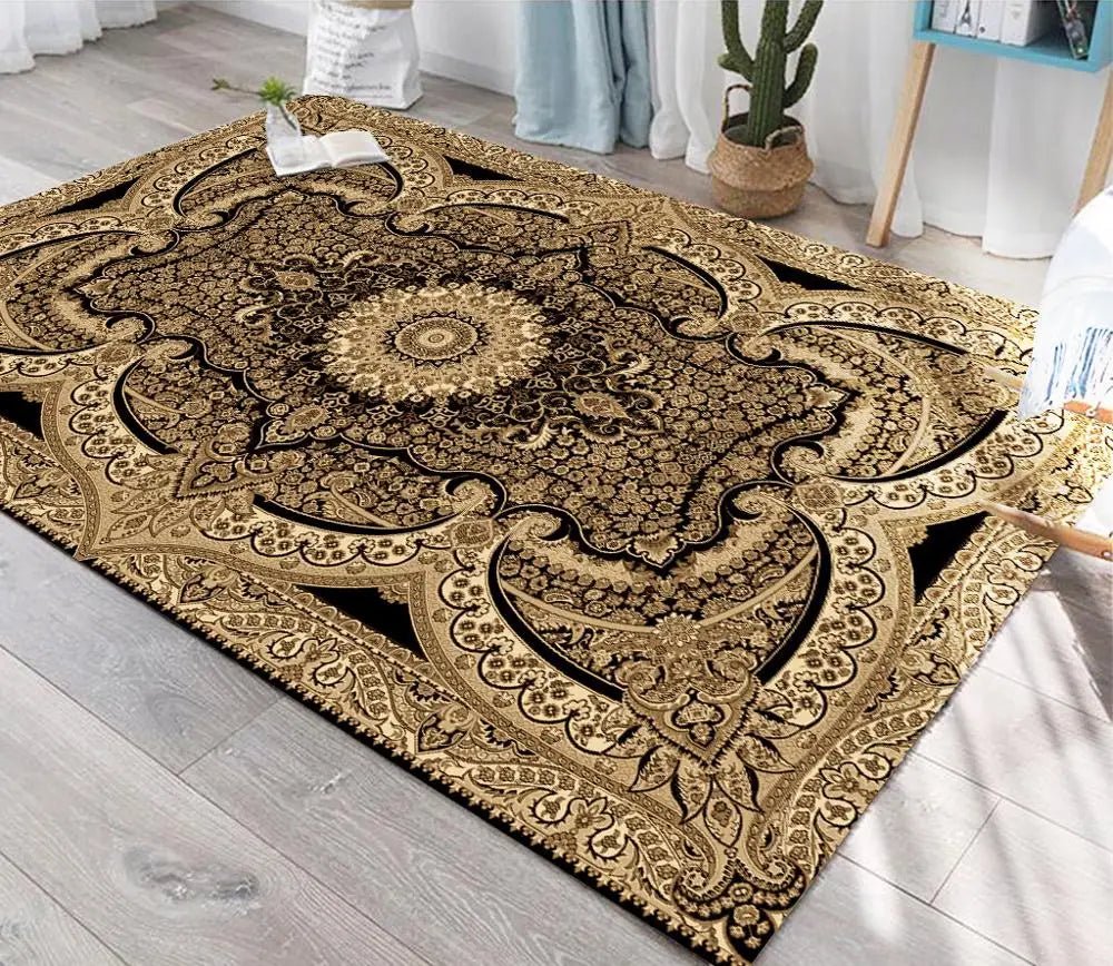 European Style Anti-skid Jacquard Retro Area Rug