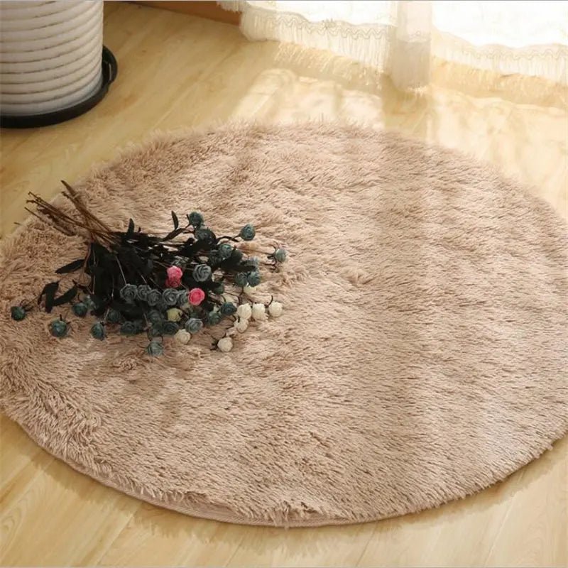 Round soft and comfortable Kids Room Plush Rug for Decoration