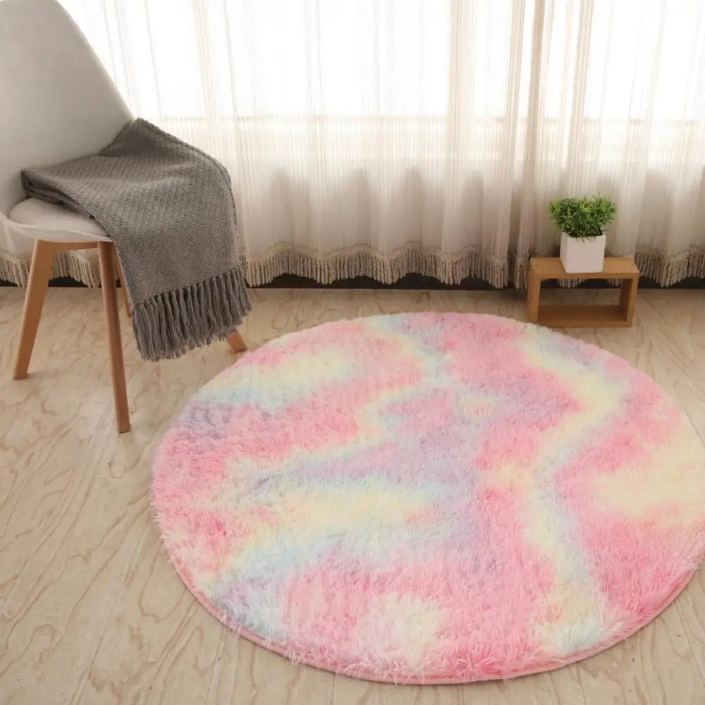 Round soft and comfortable Kids Room Plush Rug for Decoration