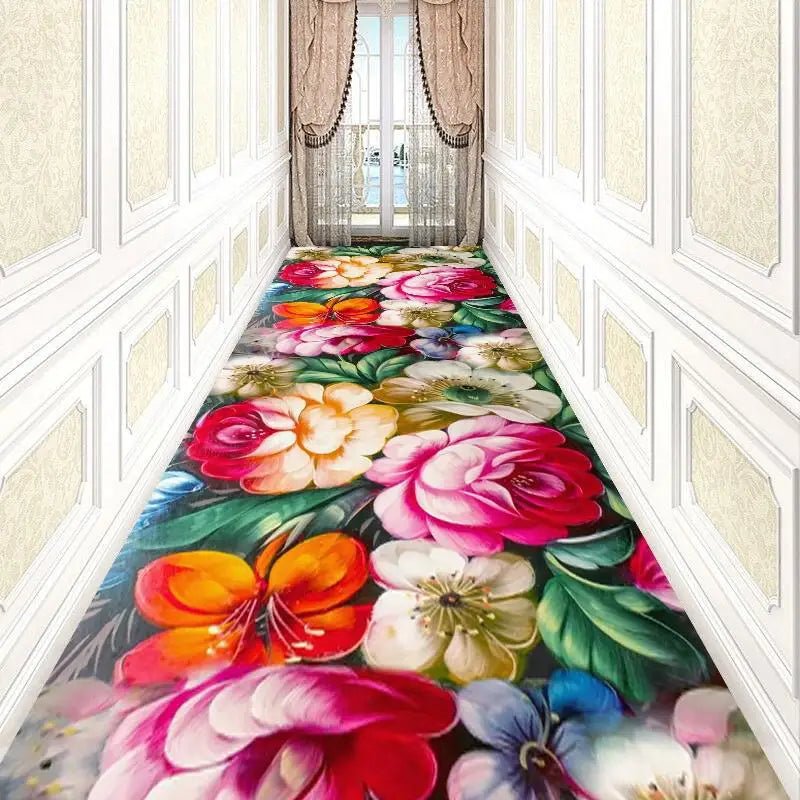 Reese Flower Traditional Korea Veranda Lobby Carpets For Living Room - Home Decor