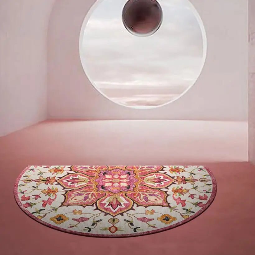 Semicircle Bohemian Anti-Slip Absorbent Entrance Doormat