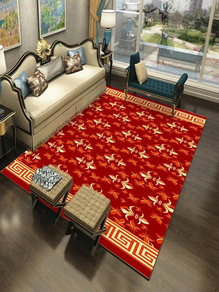 European Style Anti-skid Jacquard Retro Area Rug