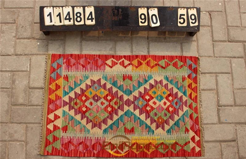 Traditional Vintage Handmade Afghan Carpet - Home Decor