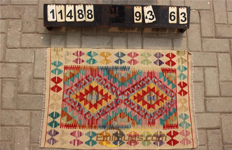 Traditional Vintage Handmade Afghan Carpet - Home Decor