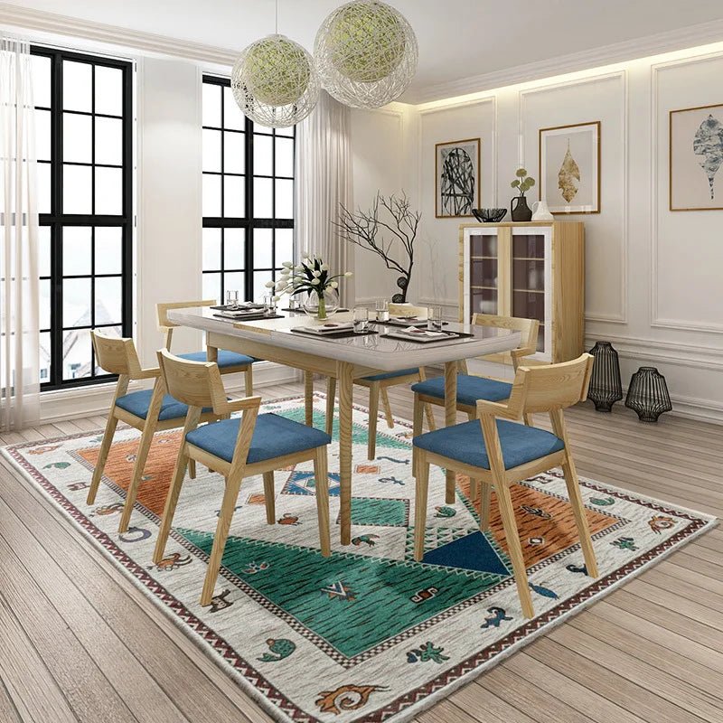 Bohemian style  Geometric Anti-slip Carpets for living room