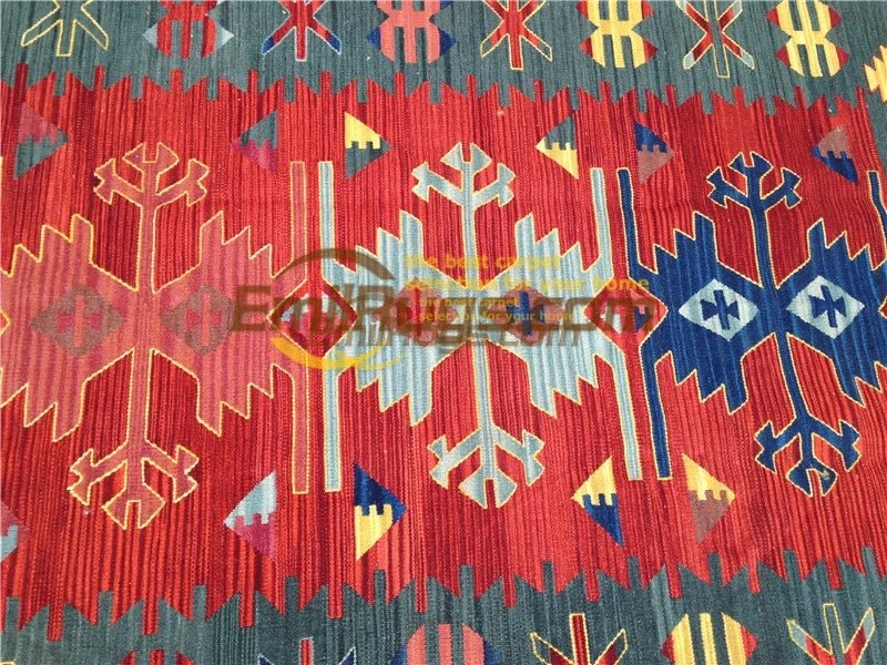 Bohemian style Hand Woven Wool Knitting Carpet