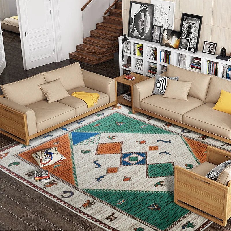 Bohemian style  Geometric Anti-slip Carpets for living room