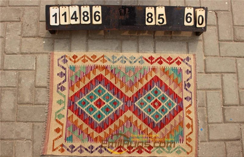 Traditional Vintage Handmade Afghan Carpet - Home Decor