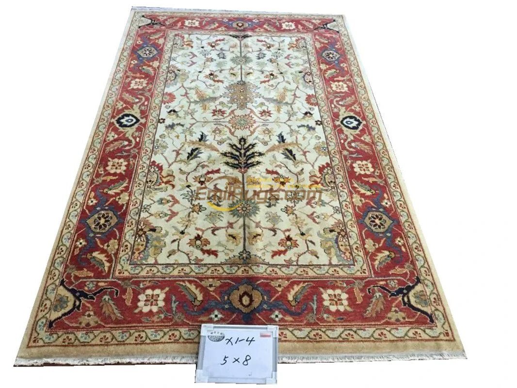 Serapi Rugs Antique Chinese Handmade Wool - European and American Style