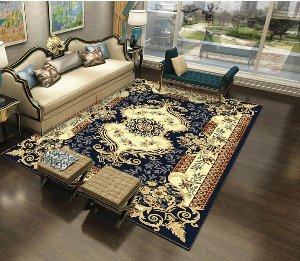 European Style Anti-skid Jacquard Retro Area Rug