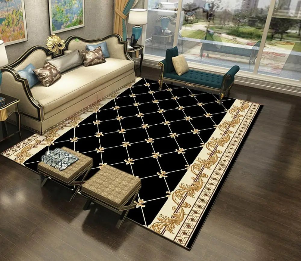 European Style Anti-skid Jacquard Retro Area Rug