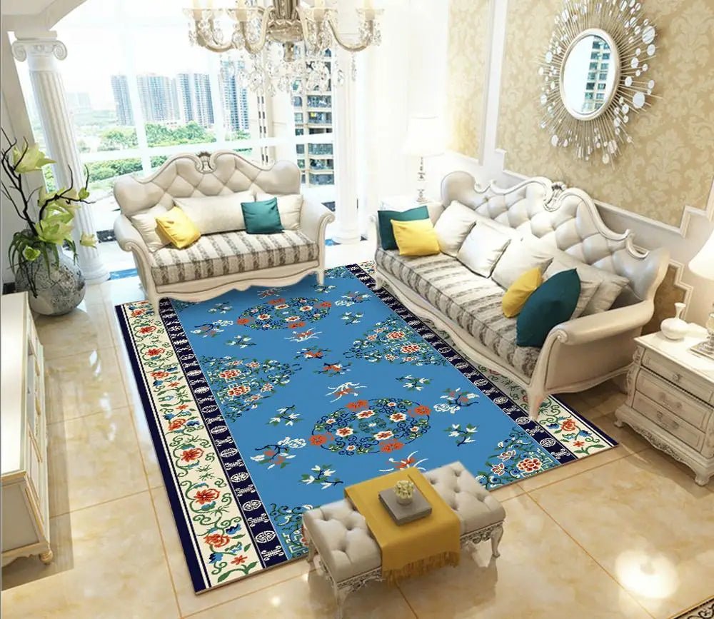 European Style Anti-skid Jacquard Retro Area Rug