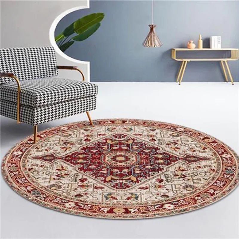 Moroccan Style Rocking Chair Floor Mat Washable Lounge Rug