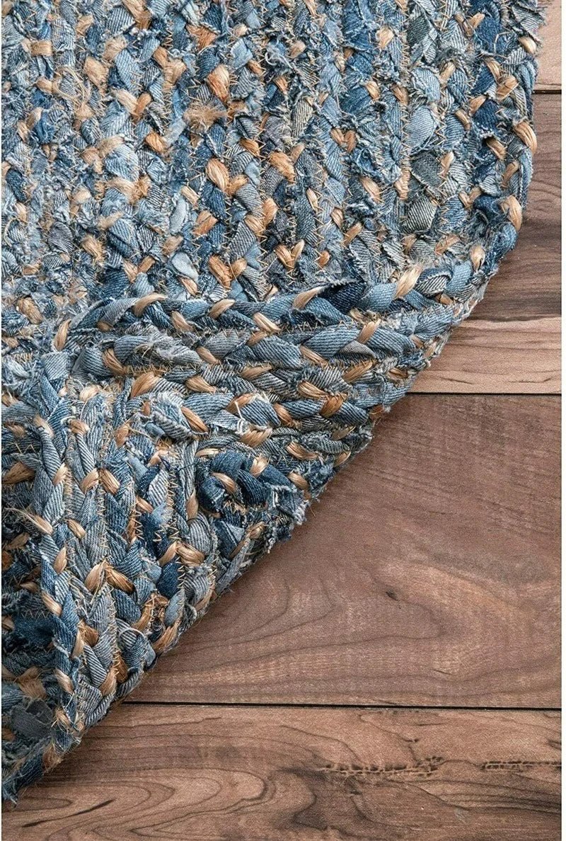 Denim Braided Style Outdoor Classic Modern Rugs - Handmade Home Decor