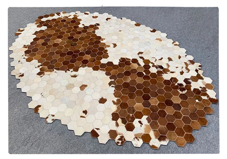 Cowhide Irregular High-end Nordic Living Room Fur Floor carpet