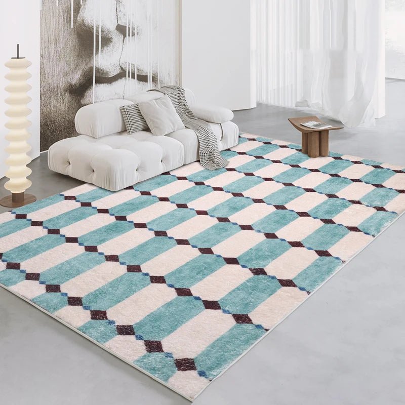 Thickend Non-slip Nordic Style Geometric Rug for Bedroom Decor