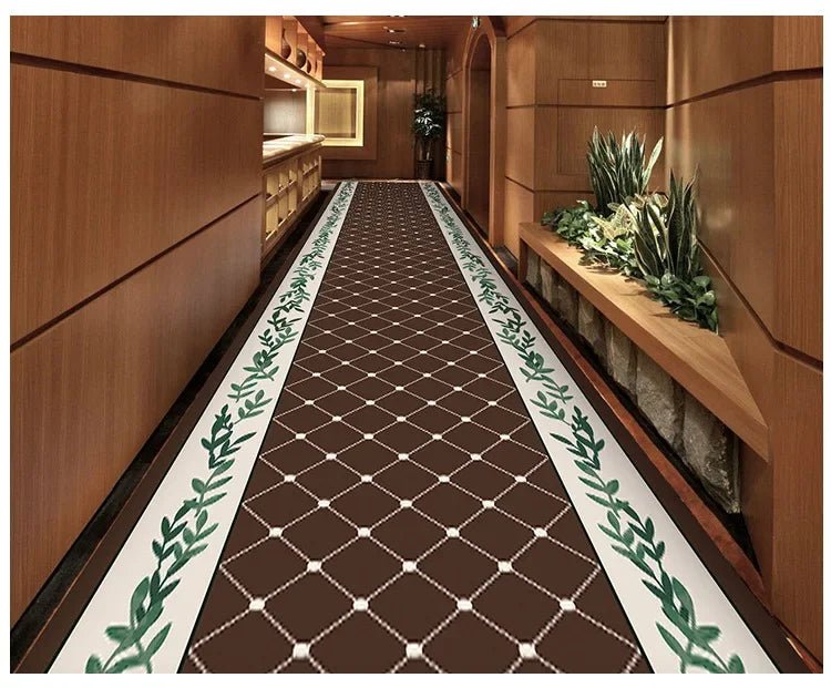 Bohemian Style Hallway Long Rugs for Hotel Corridor Wedding Area