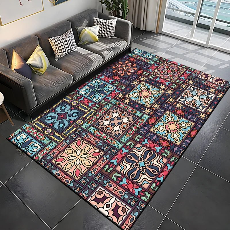 Mandala Geometric Flower Print  Event Area Rugs