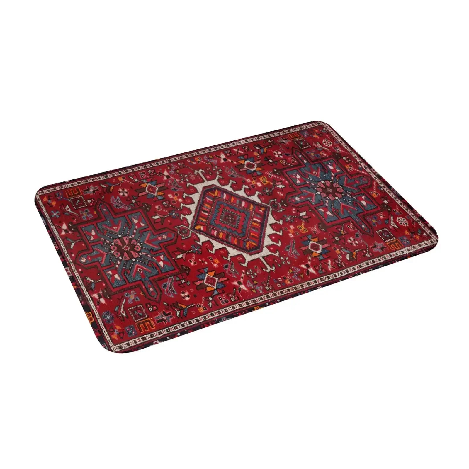 Moroccan Ethnic Decorative Bathroom Small Rugs - Braided Polyester Fiber