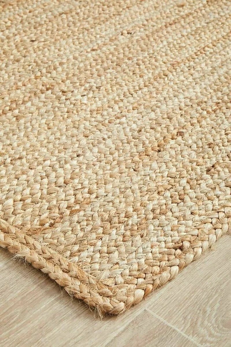 Natural Jute Style Reversible Braided Modern Look Carpets