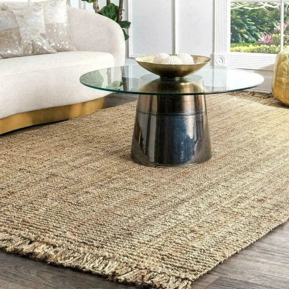 Jute Loop Braided Style - Area Rug Runner 100% Natural