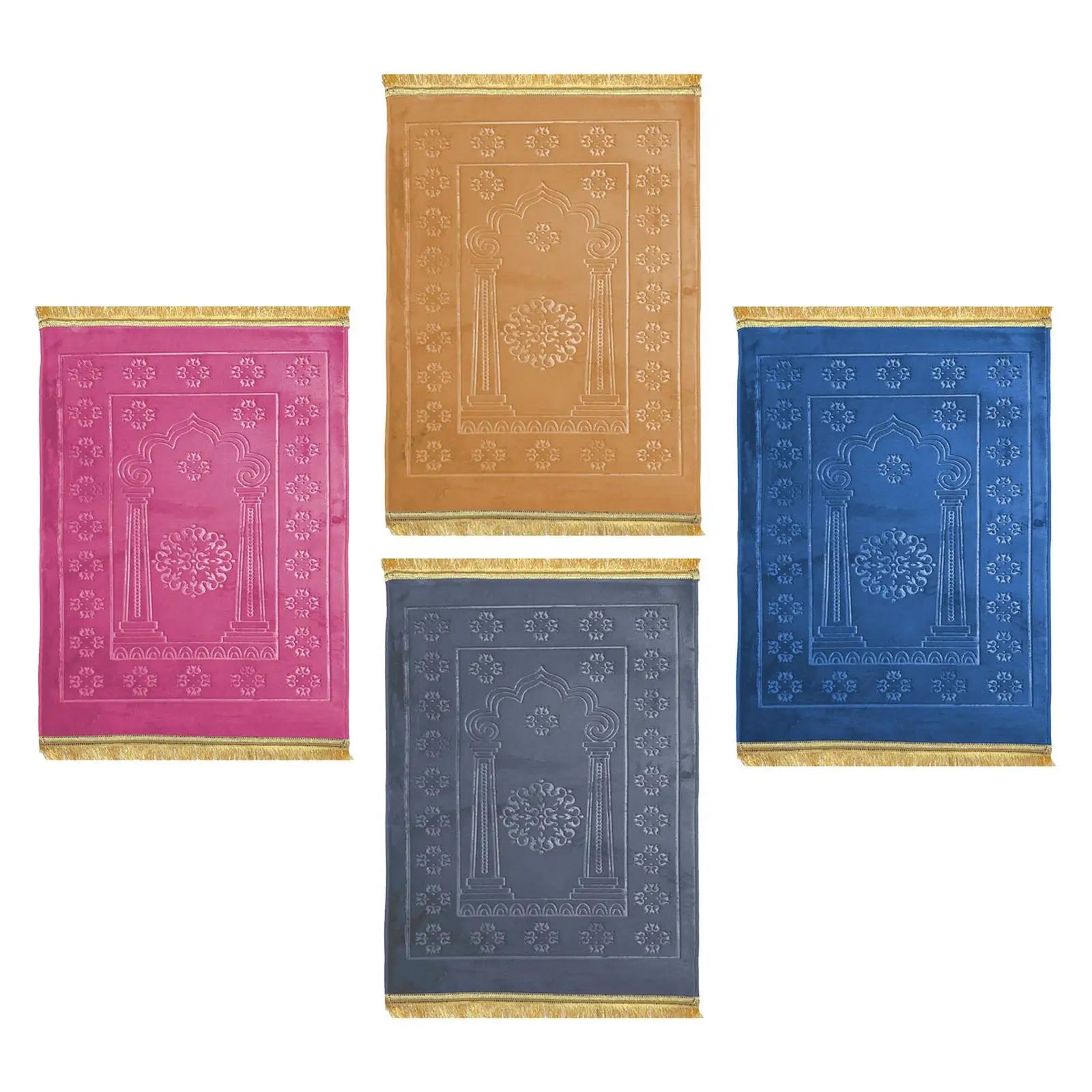 Arabic Kneeling Pad Islamic Prayer Rug for Payer Rooms - Portable Rugs