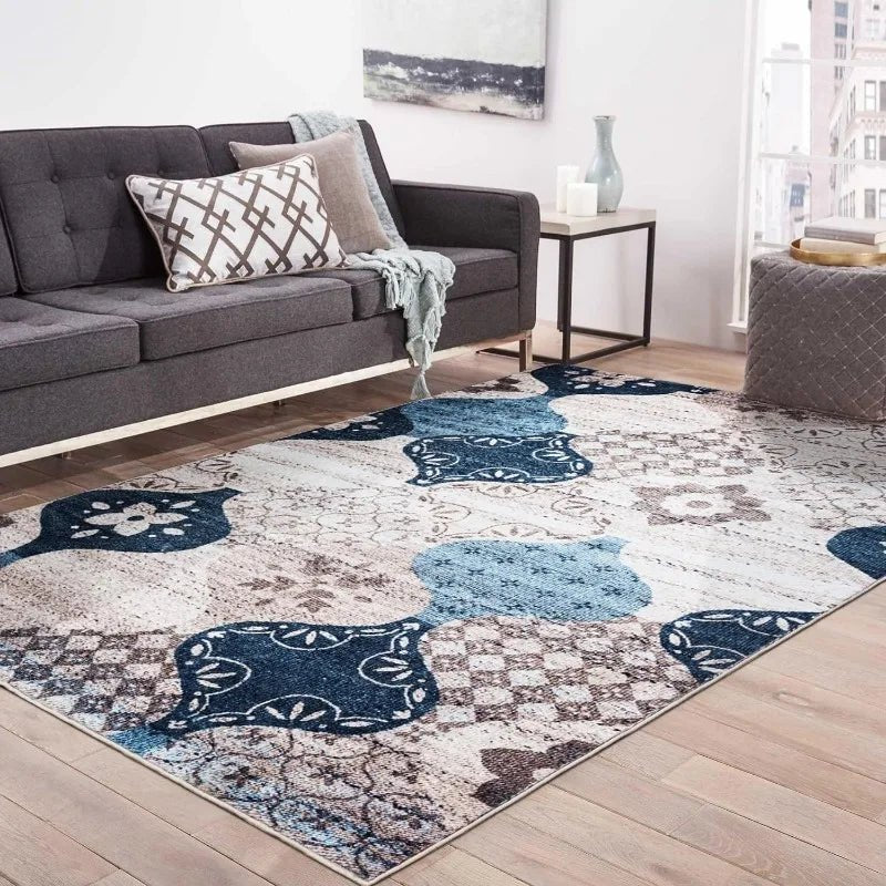 Large Vintage Ultra-Soft Boho Area Rug-Non Slip