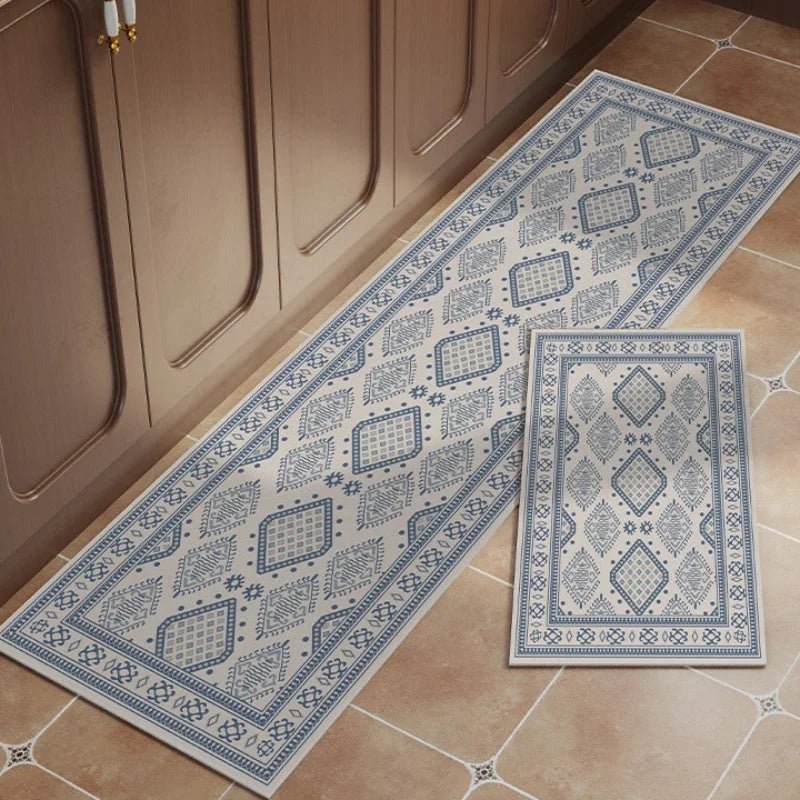 Retro Light Luxury European Kitchen Waterproof Floor Mat - Wilton Style