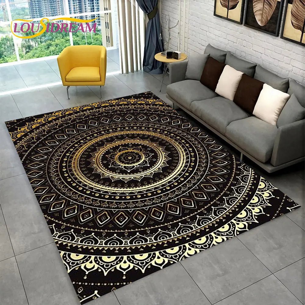 Bohemia Mandala Geometric Area Rug for Living room