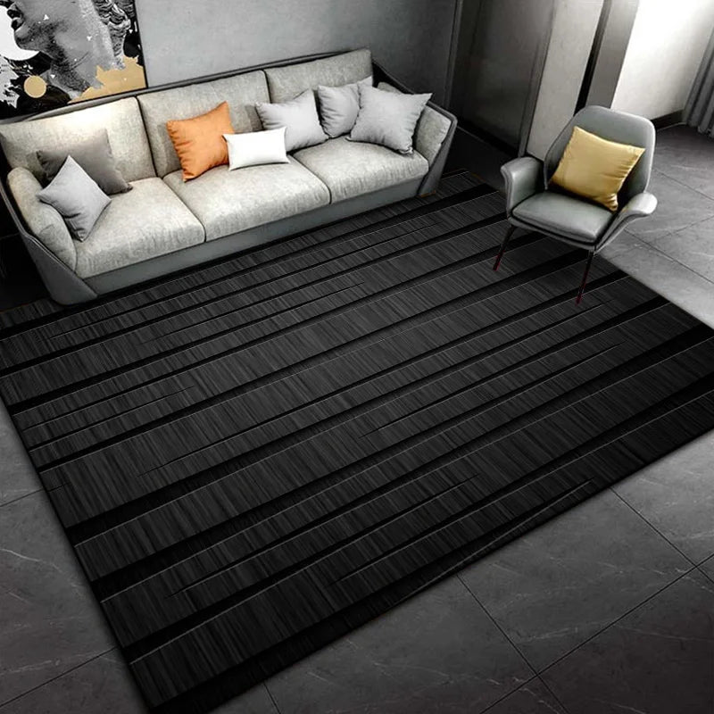 modern Style Black Living Room Bedroom Sofa Doormat Decoration