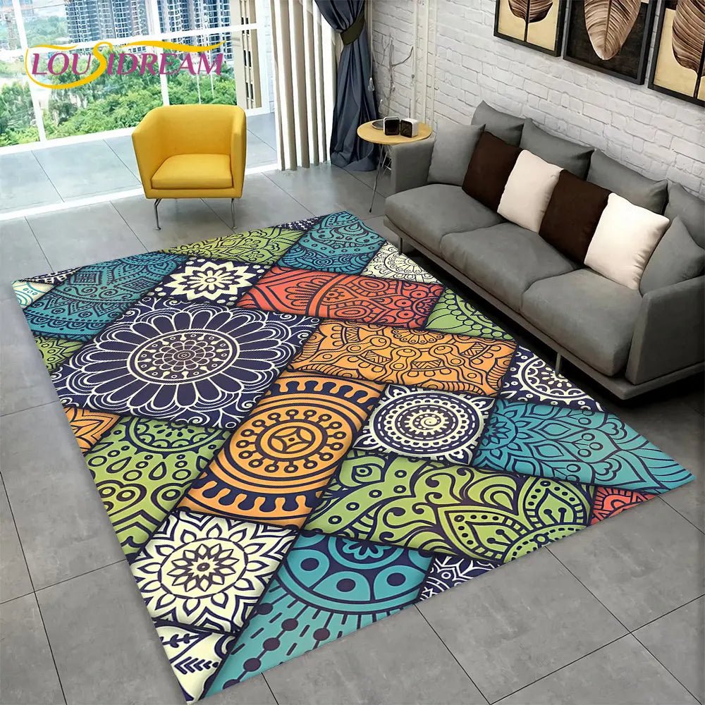 Bohemia Mandala Geometric Area Rug for Living room