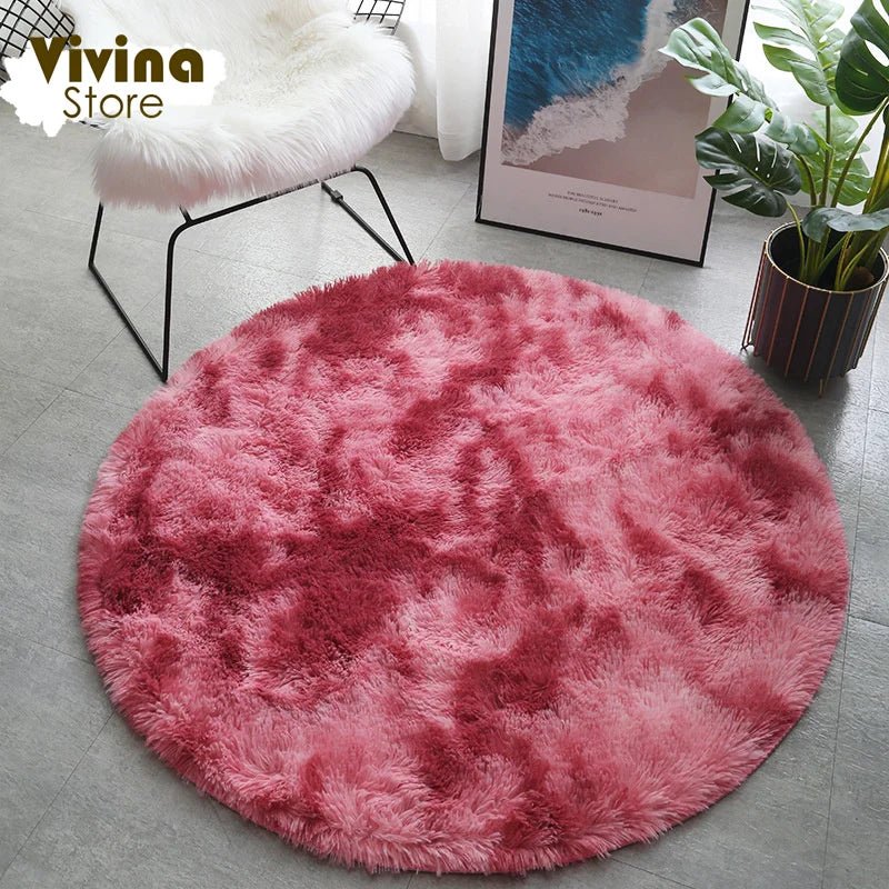 Cute Plush Fluffy Kids Rug for room decor